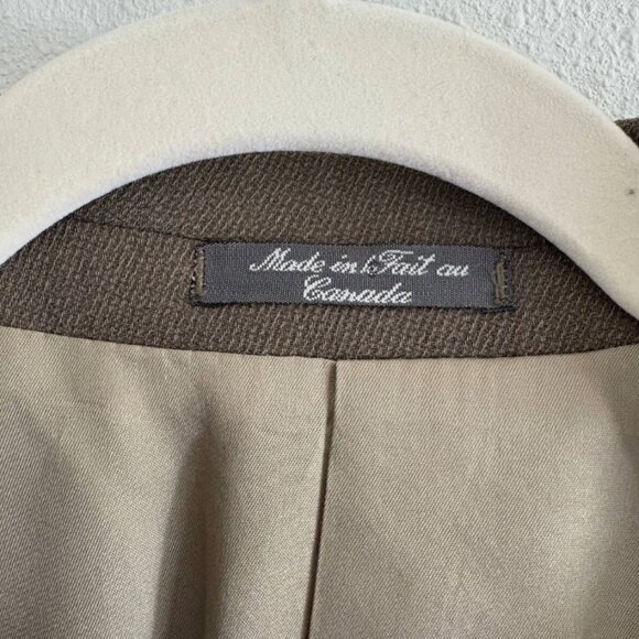Ultimo Uomo Suit Jacket Mens Brown Green Blazer Size Unknown Measurements Listed - Picture 8 of 9